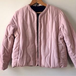 Pink Quilted Reversible Jacket